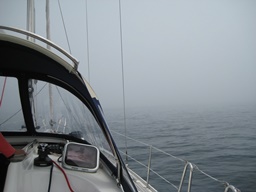 Fog bank south of Ria de Muros